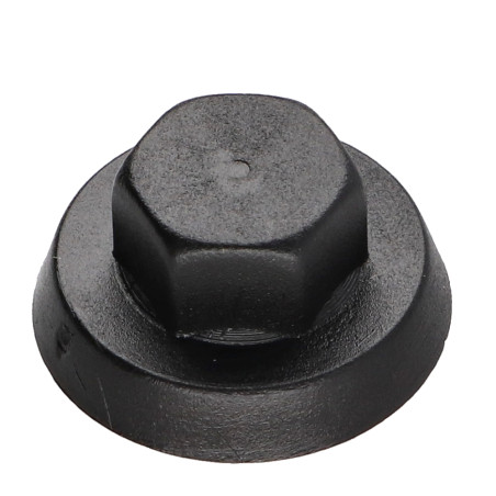 1 x Capuchon Tête hexagonale TH Polyéthylène RAL9005 noir foncé pour vis autoperceuse ou tole de diam 6.3