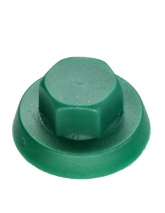 Capuchon Tête hexagonale TH Polyéthylène RAL6028 pour vis...