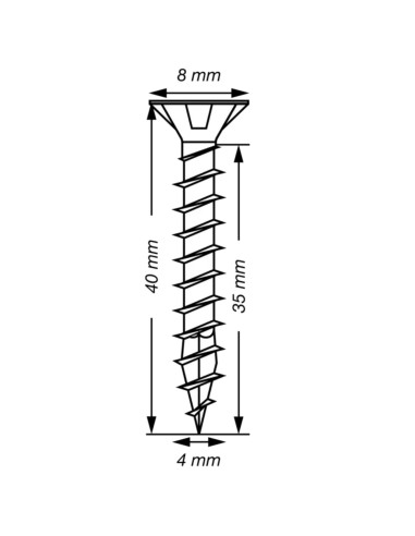 1 x Spax T-STAR PLUS Tête fraisée TORX T20 Inox...