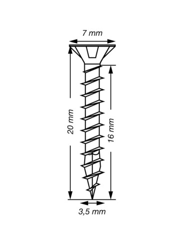 1 x Spax T-STAR PLUS Tête fraisée TORX T15 Inox...