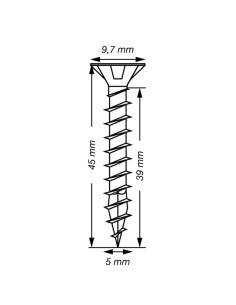Spax T-STAR PLUS Tête fraisée TORX T20 Inox A2 5X45... 2