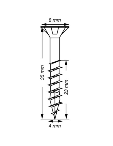 1 x Spax T-STAR PLUS Tête fraisée TORX T20 Inox...