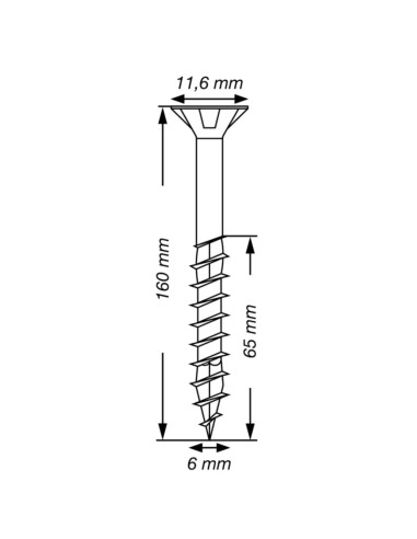1 x Spax T-STAR PLUS Tête fraisée TORX T30 Inox...