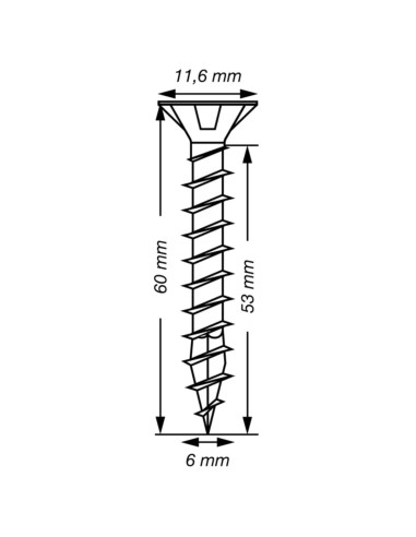 1 x Spax T-STAR PLUS Tête fraisée TORX T30 Inox...