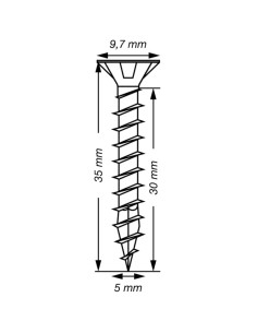 Spax T-STAR PLUS Tête fraisée TORX T20 Inox A2 5X35... 2