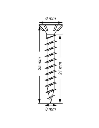 1 x Spax T-STAR PLUS Tête fraisée TORX T10 Inox...