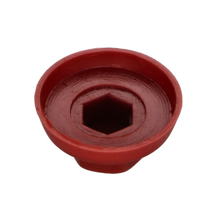 1 x Capuchon Tête hexagonale TH Polyéthylène RAL3011 rouge brun pour vis autoperceuse ou tole de diam 4.8-5.5
