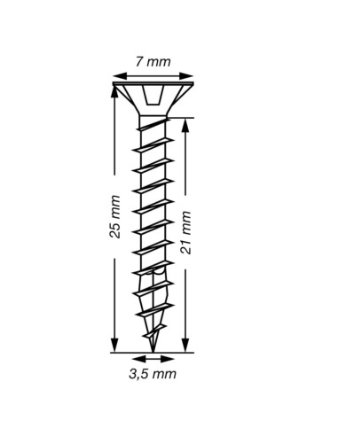 1 x Spax T-STAR PLUS Tête fraisée TORX T15 Inox...