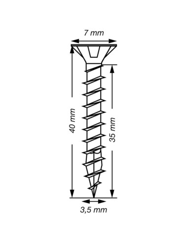 1 x Spax T-STAR PLUS Tête fraisée TORX T15 Inox...