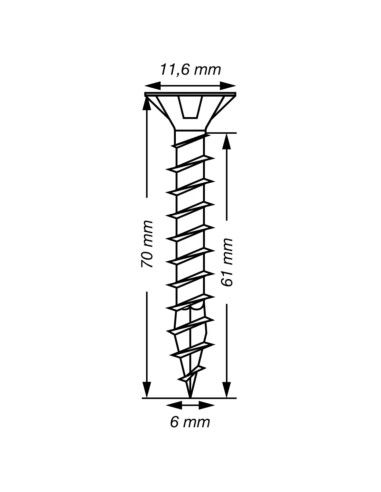 1 x Spax T-STAR PLUS Tête fraisée TORX T30 Inox...