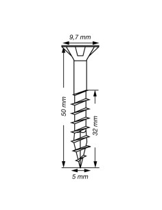 Spax T-STAR PLUS Tête fraisée TORX T20 Inox A2 5X50... 2