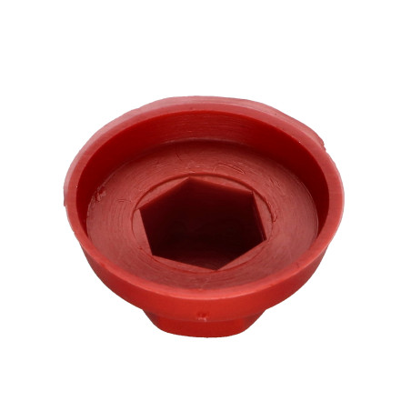 1 x Capuchon Tête hexagonale TH Polyéthylène RAL3003 pour vis autoperceuse ou tole de diam 6.3