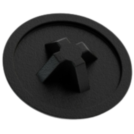 1 x Cache tête de vis Phillips n° 2 Tête cylindrique TC DK12 Polyéthylène blanc