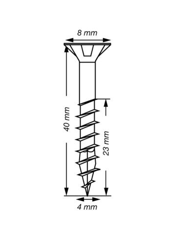 1 x Spax T-STAR PLUS Tête fraisée TORX T20 Inox...