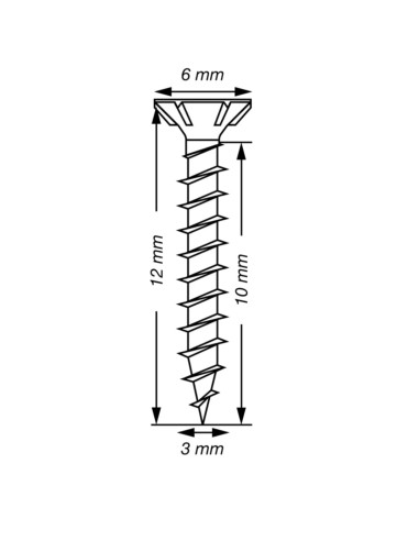1 x Spax T-STAR PLUS Tête fraisée TORX T10 Inox...