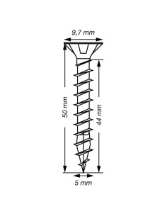 Spax T-STAR PLUS Tête fraisée TORX T20 Inox A2 5X50... 2