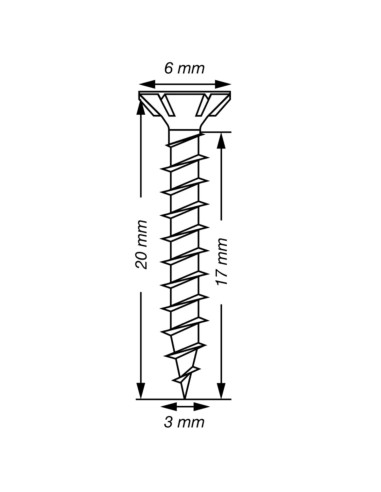 1 x Spax T-STAR PLUS Tête fraisée TORX T10 Inox...