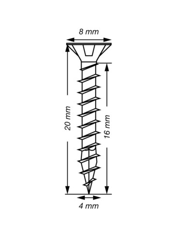 1 x Spax T-STAR PLUS Tête fraisée TORX T20 Inox...
