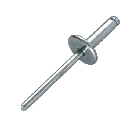 1 x Rivet aveugle tout acier ZING 4.8X14 Epaisseur de serrage 7 à 9 Tête large