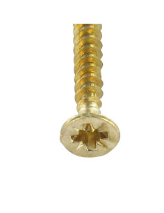 VBA Vis bois agglo Tête fraisée Pozi N°2 3.5X30 Filetage... 2