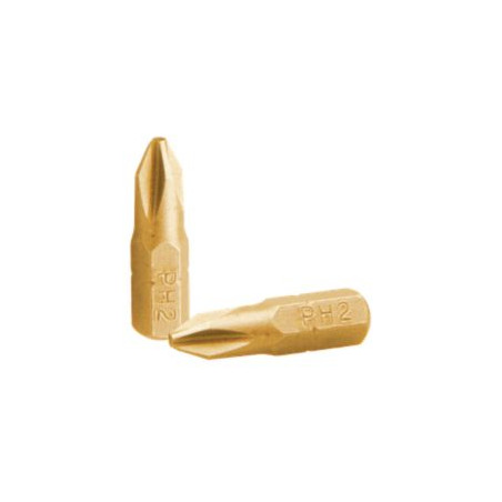 1 x Embout Qualité industrielle 1/4" C6.3 Titanium Phillips n° 2 Longueur 25