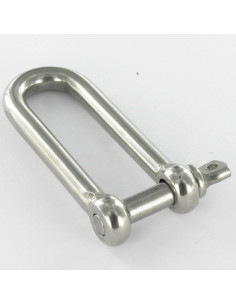Manille Droite Longue Forgée Inox A4 Diamètre 4