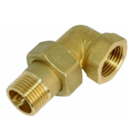 1 x Raccord union coudé spheroconique 20x27 (3/4") Mâle/Femelle Laiton Figure 98