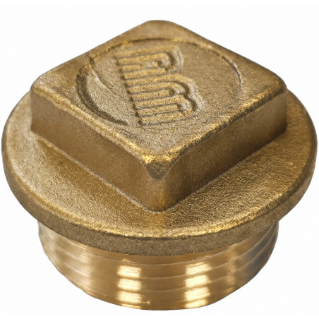 1 x Bouchon mâle Figure 290 102x114 (4") Tête carrée Laiton