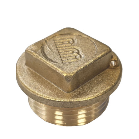 1 x Bouchon mâle Figure 290 50x60 (2") Tête carrée Laiton