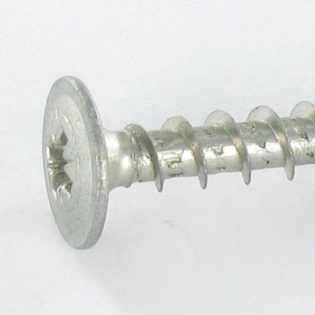 1 x Vis Spax Tête plate Pozi 5X40 WIROX