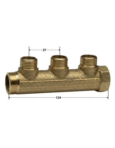 1 x Collecteur nourrice 3 sorties 20x27 (3/4")...