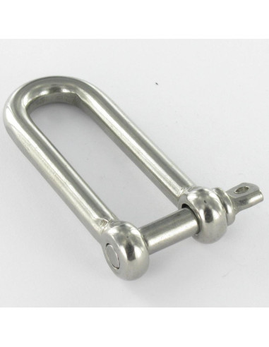 1 x Manille Droite Longue Forgée Inox A4...