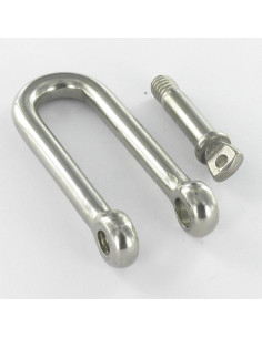 Manille Droite Longue Forgée Inox A4 Diamètre 12 2