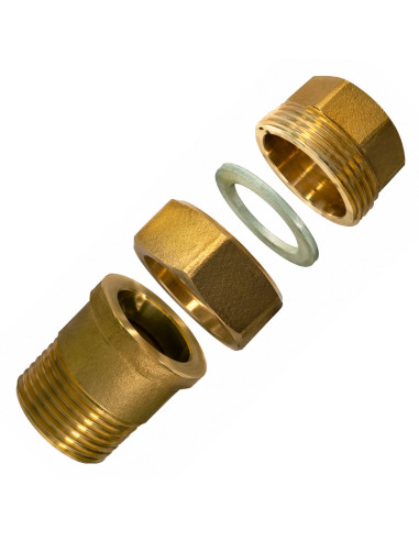 1 x Raccord union droit plat 20x27 (3/4")...