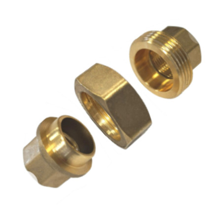 1 x Raccord union droit 26x34 (1") Femelle/Femelle Laiton Figure 340