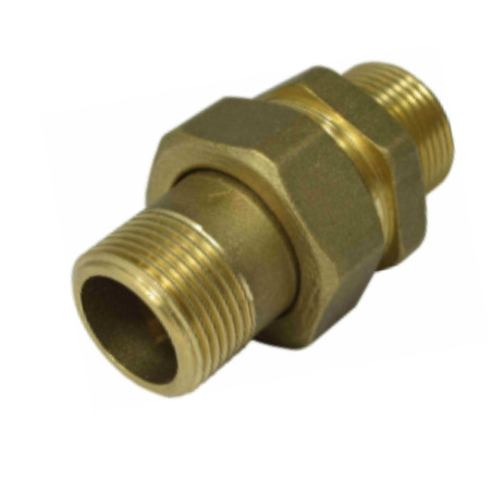 1 x Raccord union droit 20x27 (3/4") Mâle / Mâle Laiton Figure 344