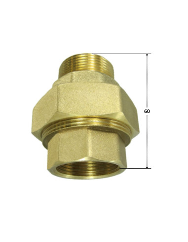 1 x Raccord union droit 20x27 (3/4")...