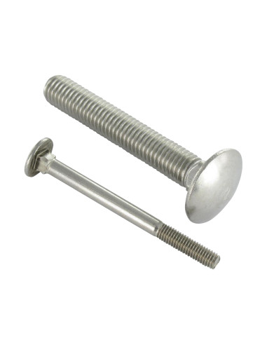 1 x TRCC JAPY tête ronde collet carré Inox A2...