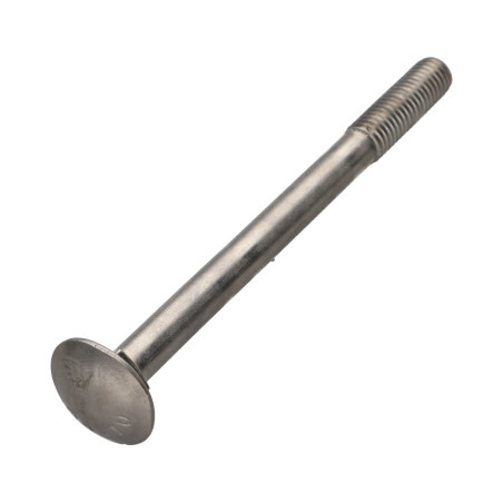 1 x TRCC JAPY tête ronde collet carré Inox A2 M10X100 Filetage partiel