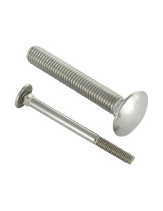 TRCC JAPY tête ronde collet carré Inox A2 M10X40 Filetage...