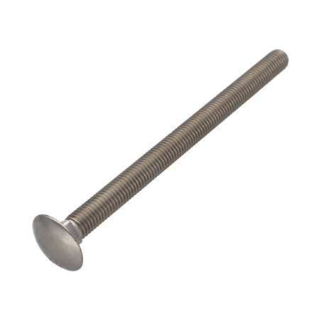 1 x TRCC JAPY tête ronde collet carré Inox A2 M12X130 Filetage partiel