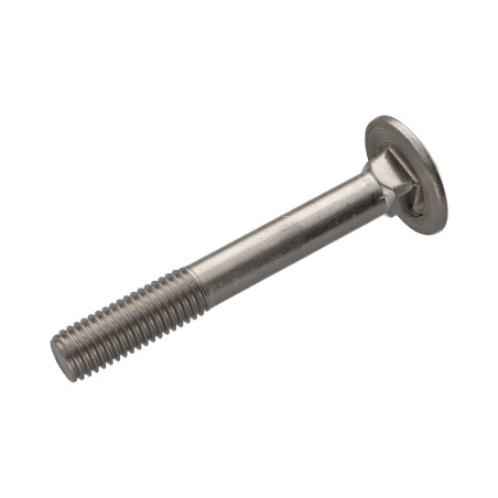 1 x TRCC JAPY tête ronde collet carré Inox A2 M8X80 Filetage partiel