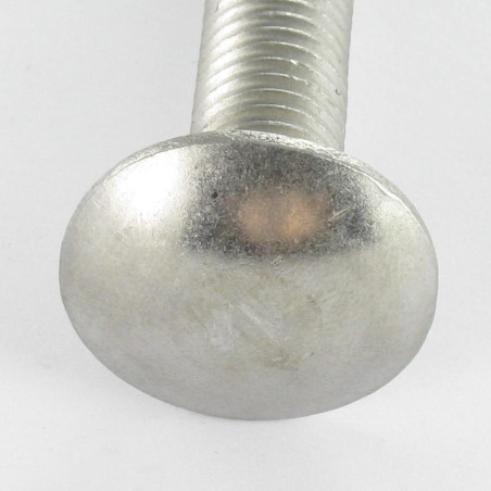 1 x TRCC JAPY tête ronde collet carré Inox A2 M8X180 Filetée sur 28 Filetage partiel