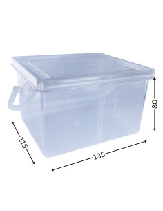 Boite de RANGEMENT à COUVERCLE 135X115X80 2