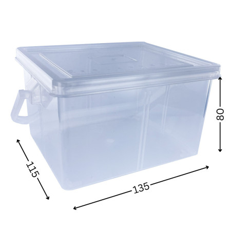 1 x Boite de RANGEMENT à COUVERCLE 135X115X80