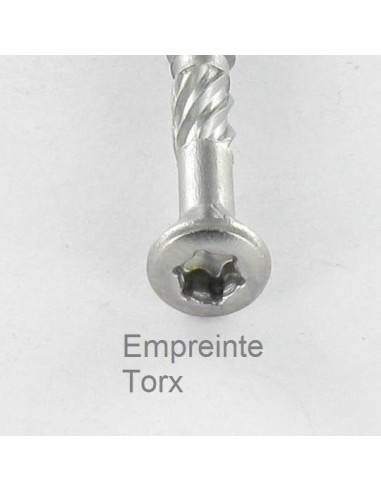 1 x Vis DECK TEKOR Tête fraisée bombée TFB TORX...