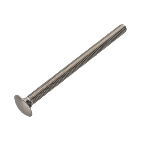 1 x TRCC JAPY tête ronde collet carré Inox A2 M8X120 Filetage total