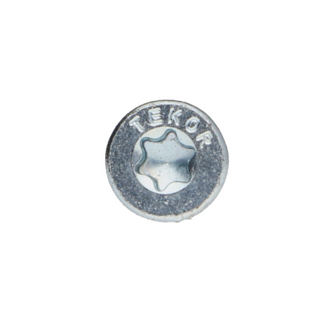 1 x Vis charpente TEKOR Tête fraisée Cranté TORX T25 5X60 Filetée sur 32 Pointe antifendage type 17 Acier zingué