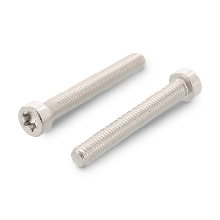 1 x Vis métaux Tête cylindrique TC Basse TORX T45 M8X60 Filetage total Inox A2