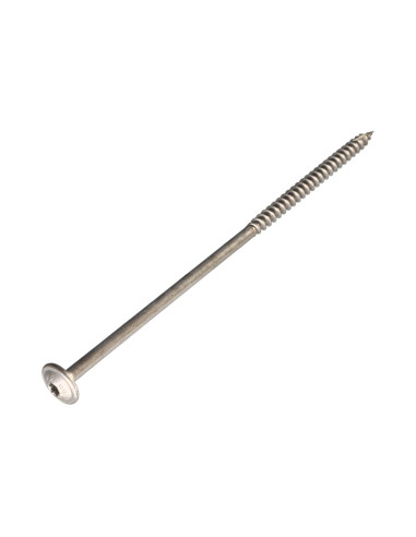 1 x Vis charpente tête disque Inox A2 4.5X55...
